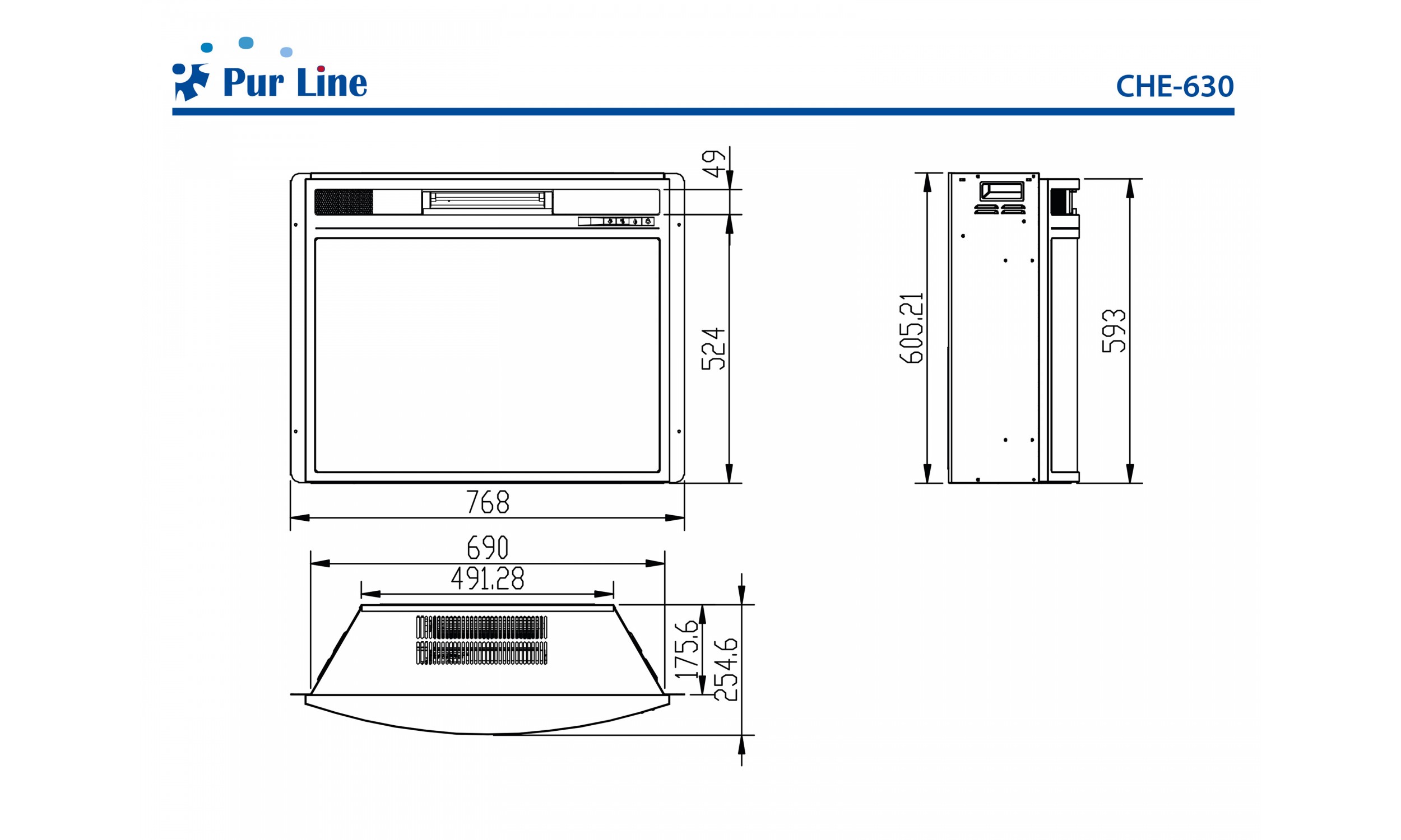 Chimenea eléctrica insertable gran tamaño - Mobelium