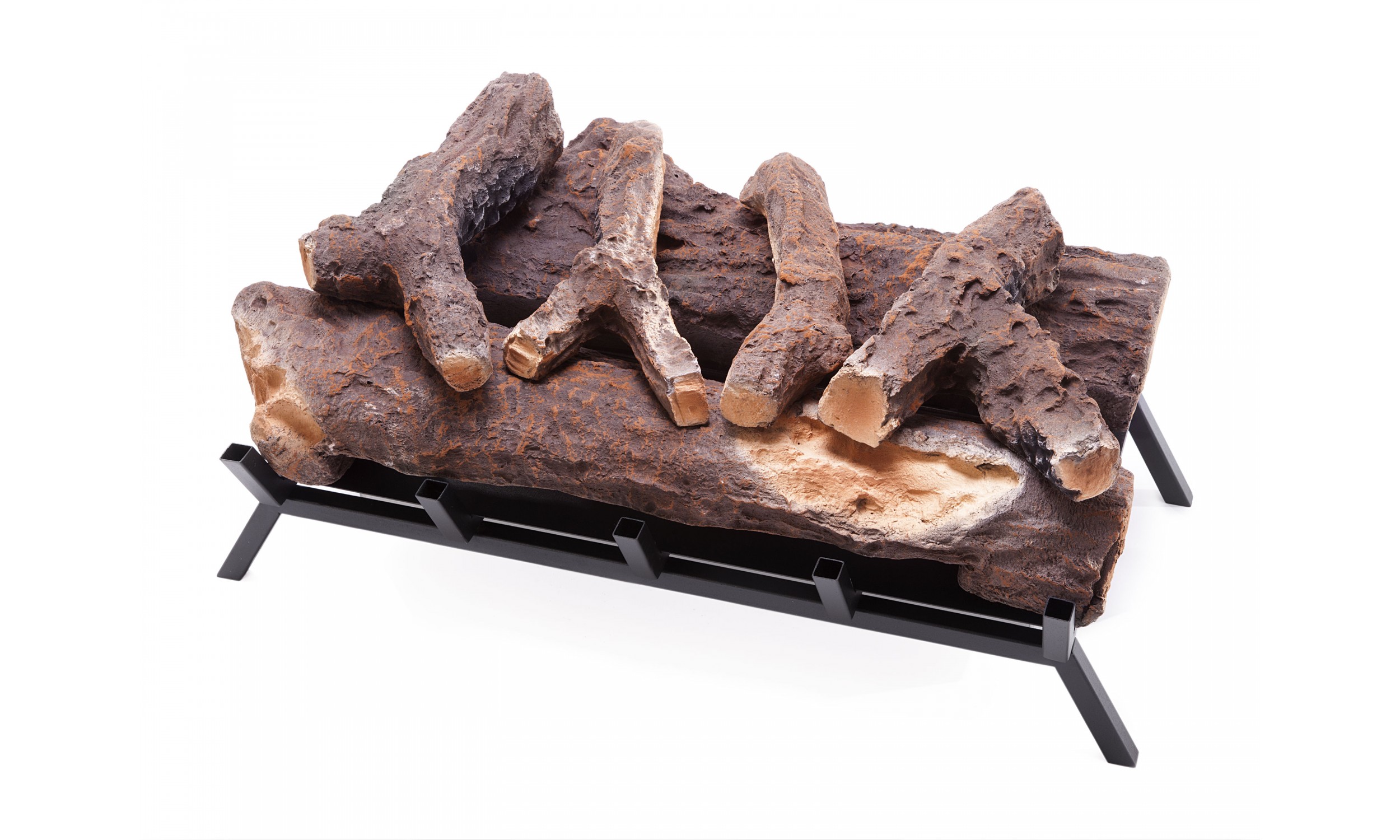 Quemador con rejilla y leños LARA 60 de - Mobelium