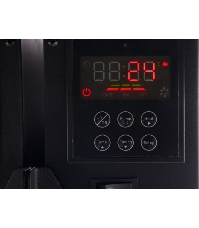 Chimenea Eléctrica Panorámica con luz LED ambiental CHE-500 - Mobelium