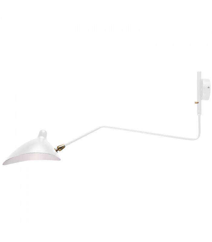 Mouille 1 Arm Lamp Wall Lamp White Inspiracion One Arm Wall