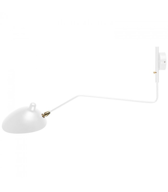 Mouille 1 Arm Lamp Wall Lamp White Inspiracion One Arm Wall