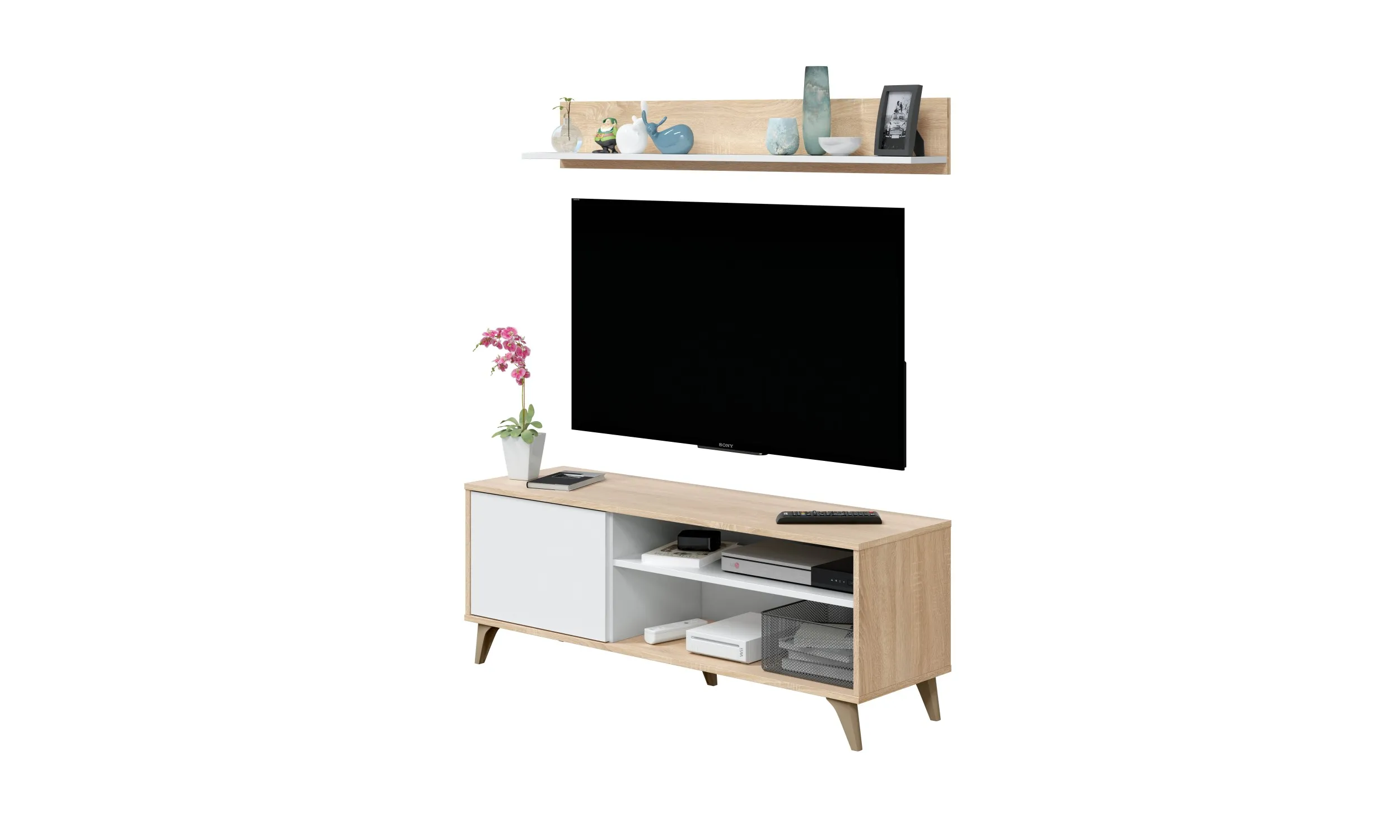Mueble Zen TV + estante