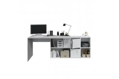 Mesa Trabajo escritorio con buc (reversible)