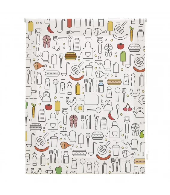 KITCHEN COLORS PRINT ROLLED STORE