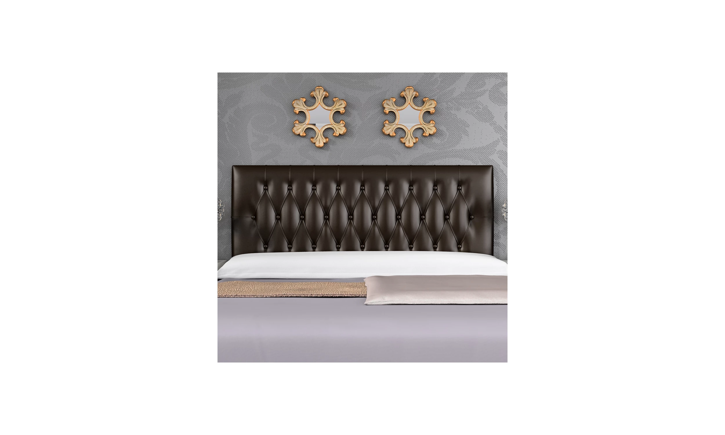 HEADBOARD MOD. CAPITONÉ 135CM CHOCOLATE