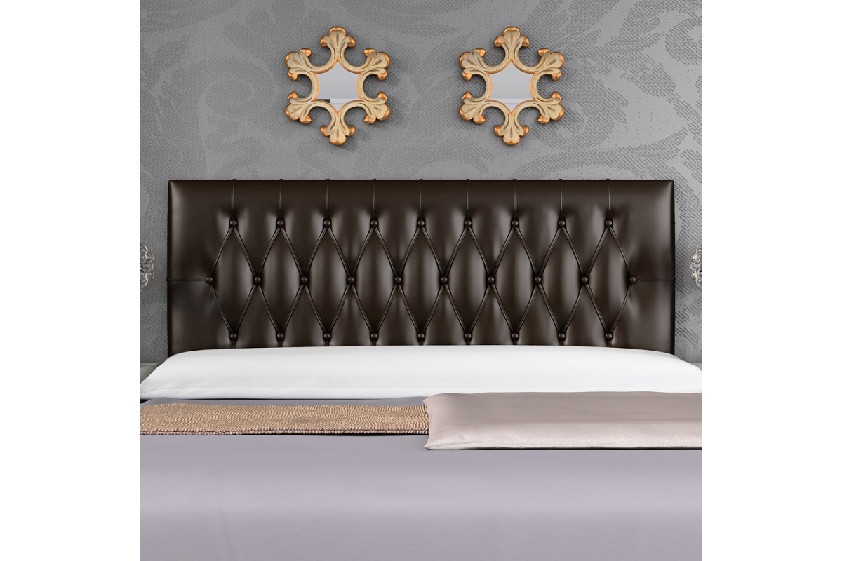 HEADBOARD MOD. CAPITONÉ 135CM CHOCOLATE