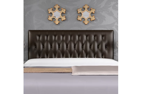 HEADBOARD MOD. CAPITONÉ 135CM CHOCOLATE